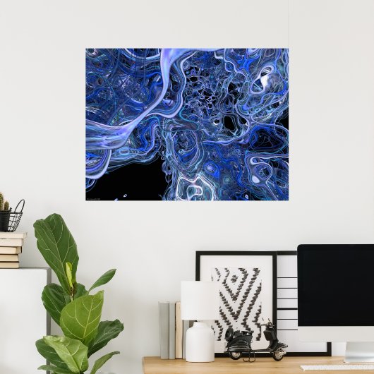 Poster Abstrait #146 (Bureau à domicile)