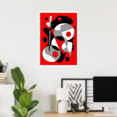 Poster Abstrait #184 (Bureau à domicile)