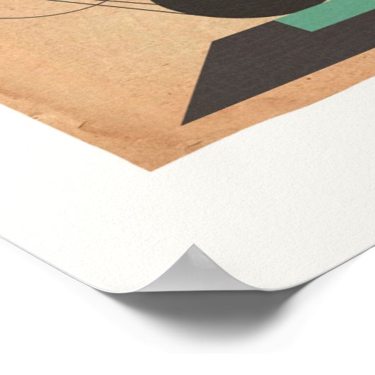 Poster Abstrait #1 Bauhaus (Coin)