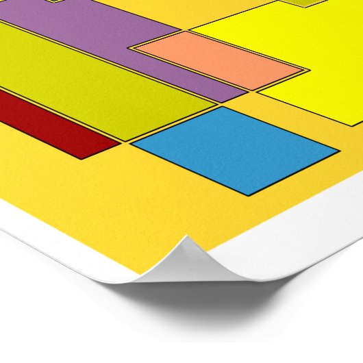 Poster Abstrait #26 (Coin)