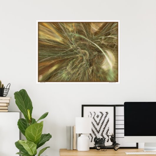 Poster Abstrait #30 (Bureau à domicile)