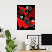 Poster Abstrait #311 (Bureau à domicile)