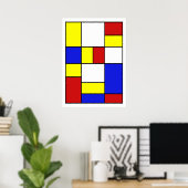 Poster Abstrait #378 (Bureau à domicile)