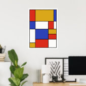 Poster Abstrait #401 (Bureau à domicile)