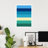 Poster Abstrait #409 (Bureau à domicile)