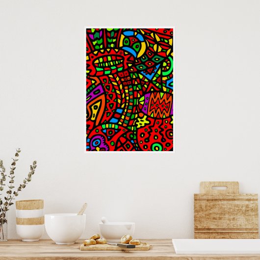 Poster Abstrait #411 (Cuisine)