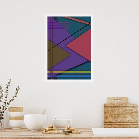 Poster Abstrait #413 (Cuisine)