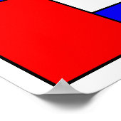 Poster Abstrait #414 (Coin)