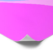 Poster Abstrait 703 - Rose et vert rétro funky (Coin)
