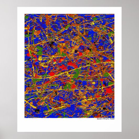 Poster Abstrait #741 (Devant)