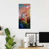 POSTER ABSTRAIT 911 (Bureau à domicile)