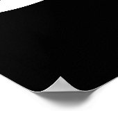 Poster Abstrait à motif noir et blanc déchiré (Coin)