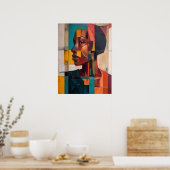 Poster Abstrait africain (Cuisine)