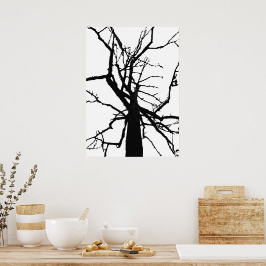 Poster Abstrait Arbre supérieur (Cuisine)