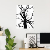 Poster Abstrait Arbre supérieur (Bureau à domicile)