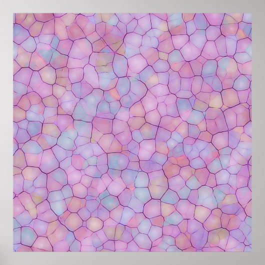 Poster Abstrait arrière - plan transparent de taches colo (Devant)