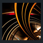 Poster Abstrait Art Gold Space 2<br><div class="desc">Poster Abstrait Art Gold Space 2</div>