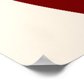 Poster Abstrait Art Moderne Formes géométriques Rouge (Coin)