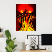 Poster Abstrait aux fruits interdits (Bureau à domicile)