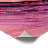 Poster Abstrait beau violet, rouge et jaune brillant c (Coin)