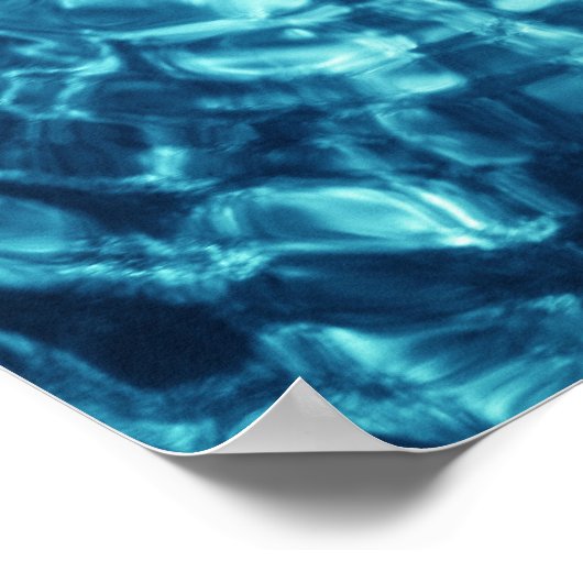 Poster Abstrait bleu (Coin)