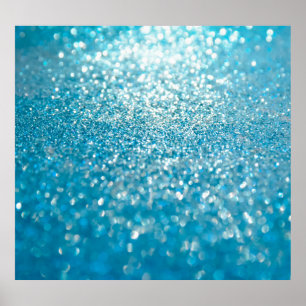 Poster Abstrait bleu, arrière - plan artistique.