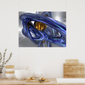 Poster Abstrait Bliss interne (Cuisine)