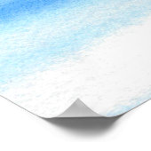 Poster Abstrait Blue Sky Watercolor (Coin)