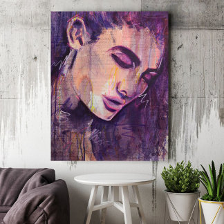 Poster Abstrait Bohême Graphisme Portrait femme Imprimer