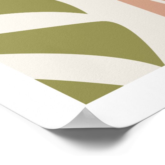 Poster Abstrait Boho Femme Visage Print (Coin)