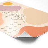 Poster Abstrait Boho Leaf (Coin)