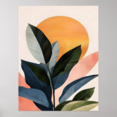 Poster Abstrait Boho Moderne Clip Art Imprimable Bundle - (Devant)