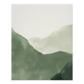 Poster Abstrait Boho Watercolor | Impression neutr (Devant)