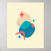 Poster Abstrait Boomerang Stellaire de l'Ère Atomique du (Devant)
