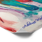 Poster Abstrait Boxer Dog (Coin)