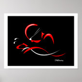 Poster Abstrait Breaststroke 12 (Devant)