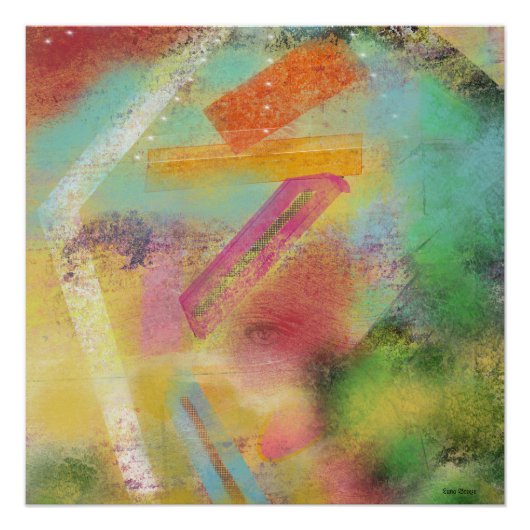 Poster Abstrait brillant (Devant)