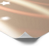 Poster Abstrait Brown, Waves Stars Arrière - plan. (Coin)