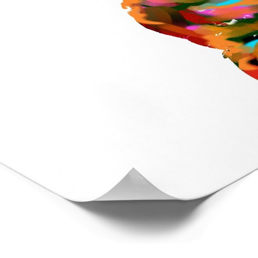 Poster Abstrait Bunny (Coin)