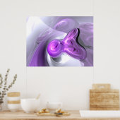 Poster Abstrait Bunny Violet (Cuisine)