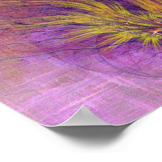 Poster Abstrait - Bush en feu - Art Carré (Coin)