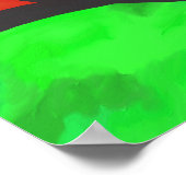 Poster Abstrait - Cabane dans la forêt (Coin)