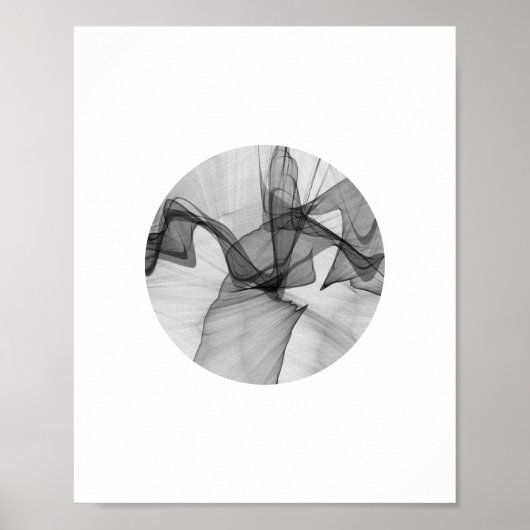 Poster Abstrait Cercle | 8x10 (Devant)