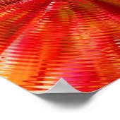 Poster Abstrait Cercles Rouge Et Jaune (Coin)