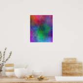 Poster Abstrait Color Splash (Cuisine)