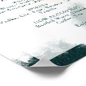 Poster Abstrait coloré Boissons Menu Signer (Coin)