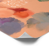 Poster abstrait Confetti Floral (Coin)