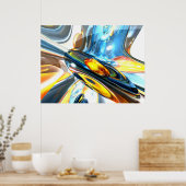 Poster Abstrait couleur oscillant (Cuisine)