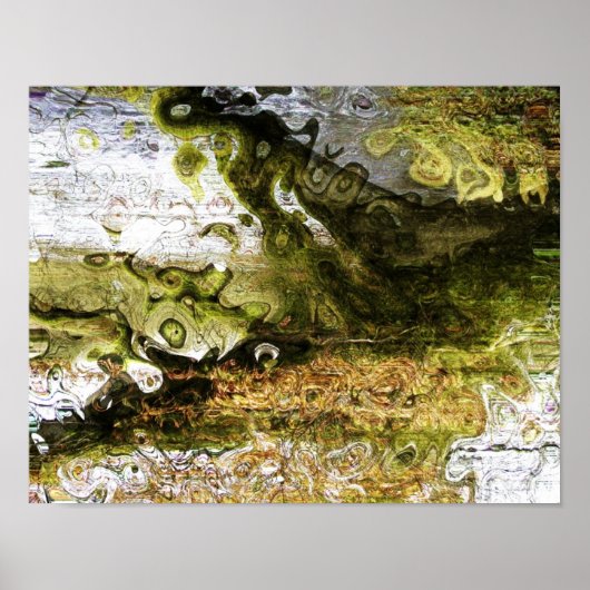 Poster Abstrait - couleurs Tourbillonnant (Devant)