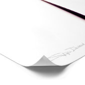 Poster Abstrait.Courbes (Coin)